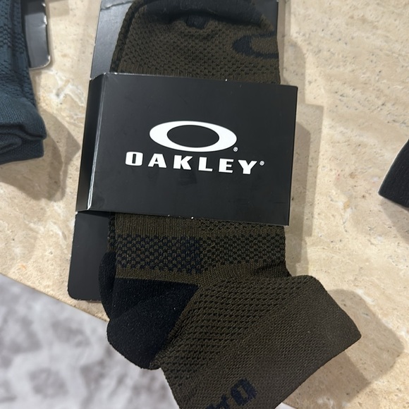 Oakley Men's Ribbed Ellipse Short Socks Brown Carafe NWT Size M - Picture 5 of 5